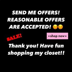 Offers are accepted! Have fun shopping!! 👑🛍 QUICK DELIVERY! BEST SERVICE! 😊
